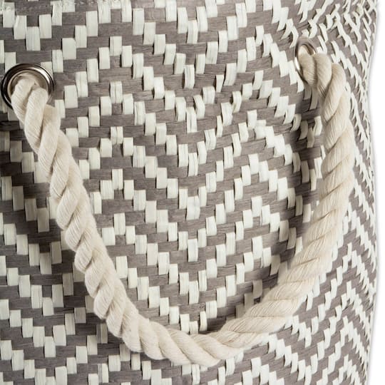DII® 20" Chevron Print Woven Paper Storage Bin